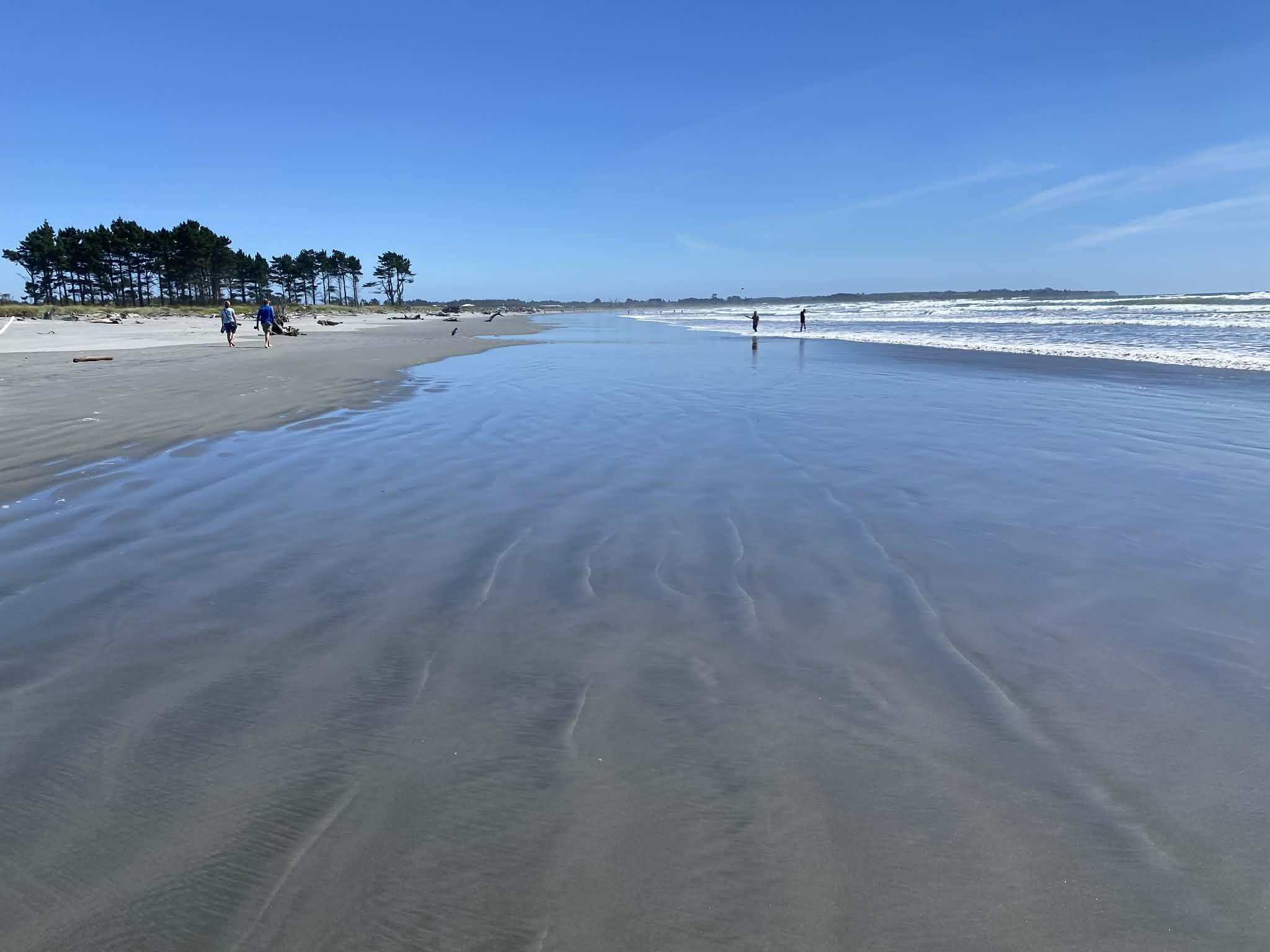 Carters Beach at low tide near the studio